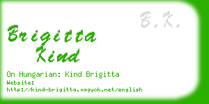 brigitta kind business card